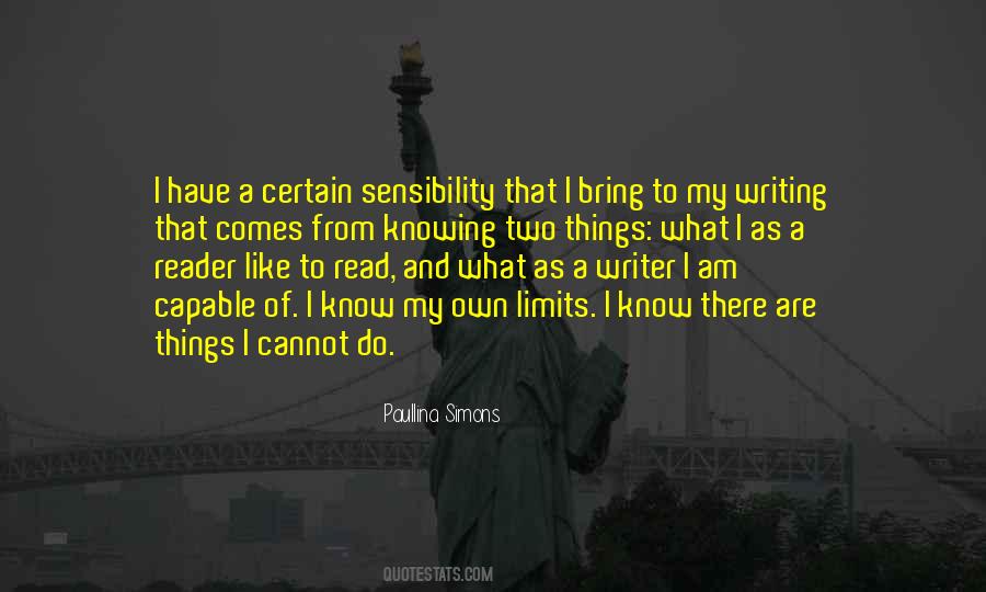 Know My Limits Quotes #860703