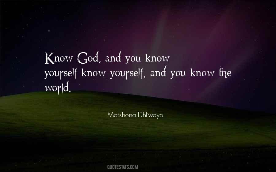 Know The World Quotes #1170119