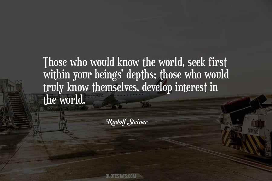 Know The World Quotes #1532725