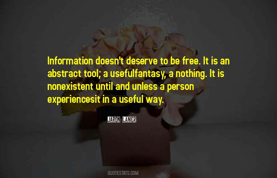 Know What You Deserve Quotes #26738