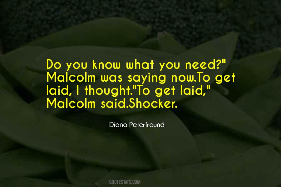 Know What You Need Quotes #1231702