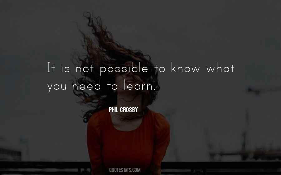 Know What You Need Quotes #1502155