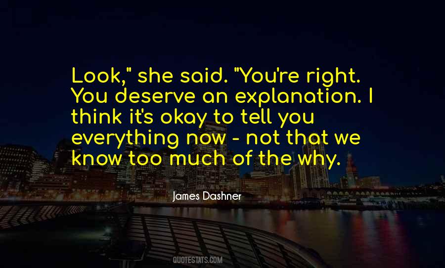 Know You Deserve Quotes #1320039