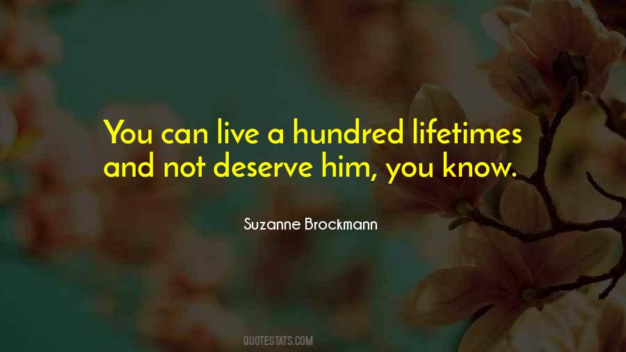 Know You Deserve Quotes #246883