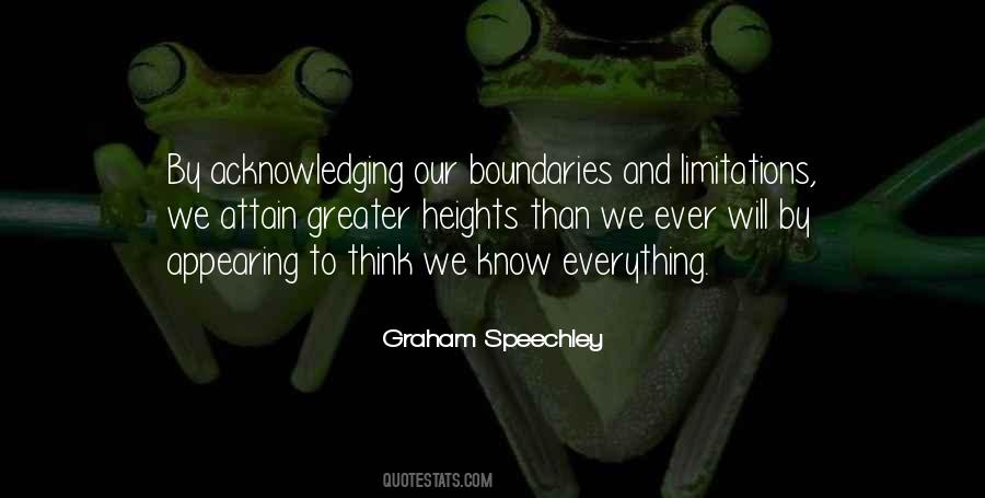 Know Your Boundaries Quotes #1243364