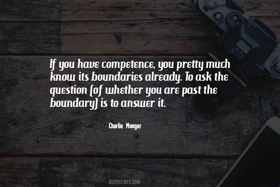 Know Your Boundaries Quotes #482286