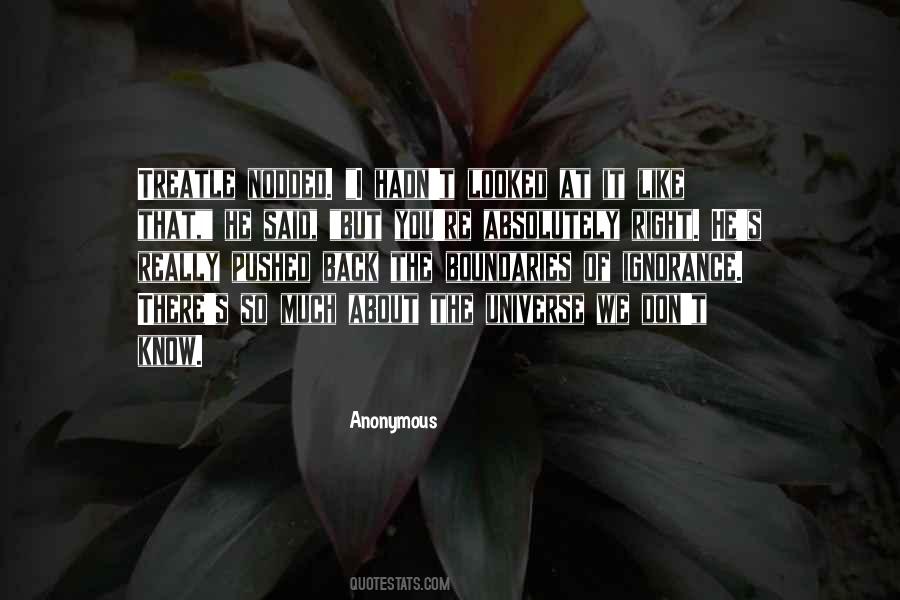 Know Your Boundaries Quotes #595974