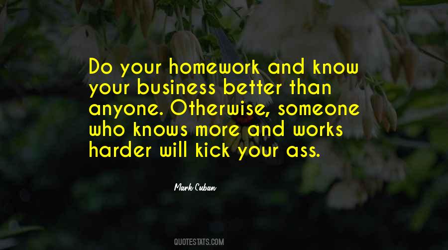 Know Your Business Quotes #1209662