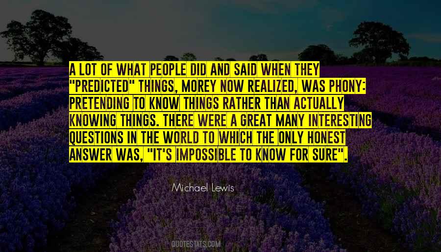 Knowing The World Quotes #274453