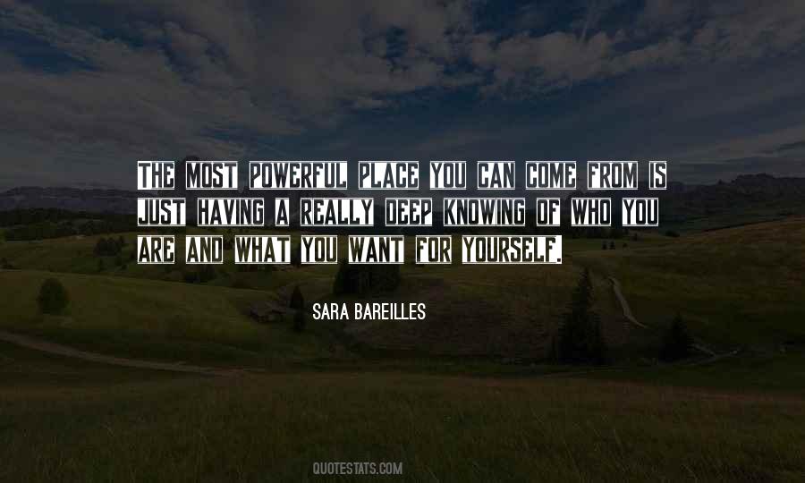Knowing Who You Really Are Quotes #1658644