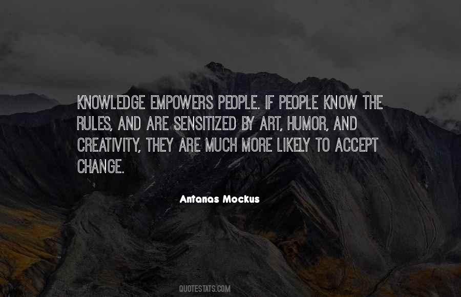 Knowledge And Creativity Quotes #1073125