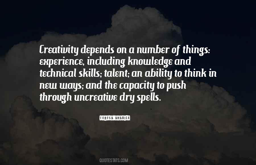 Knowledge And Creativity Quotes #1425679