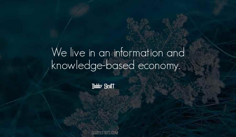 Knowledge Based Economy Quotes #455509