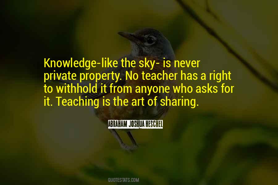 Knowledge Is Sharing Quotes #577813