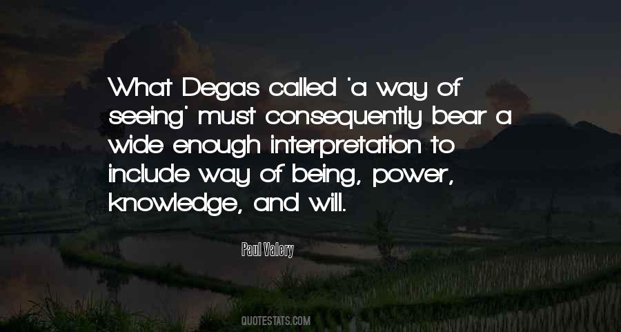 Knowledge Of Power Quotes #159035