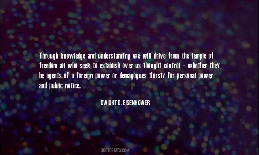 Knowledge Of Power Quotes #159233