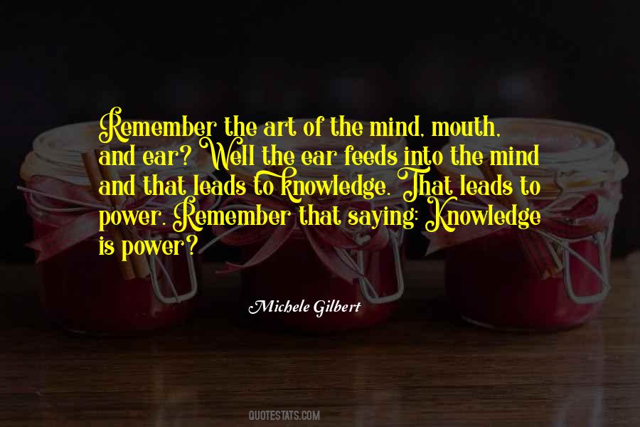 Knowledge Of Power Quotes #215824