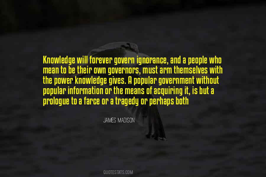 Knowledge Of Power Quotes #340720