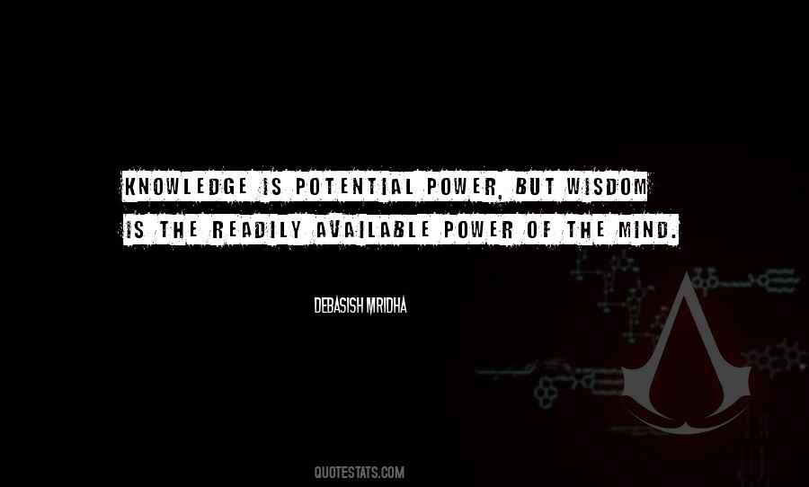 Knowledge Of Power Quotes #425073