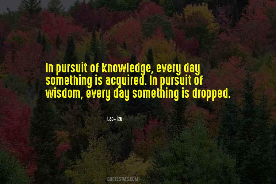 Knowledge Pursuit Quotes #1823554