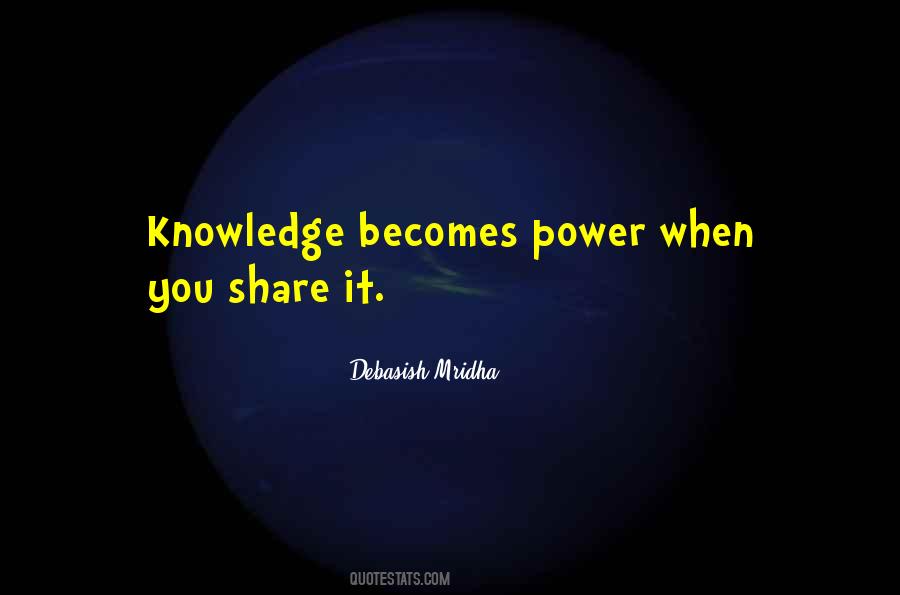 Knowledge Share Quotes #102092