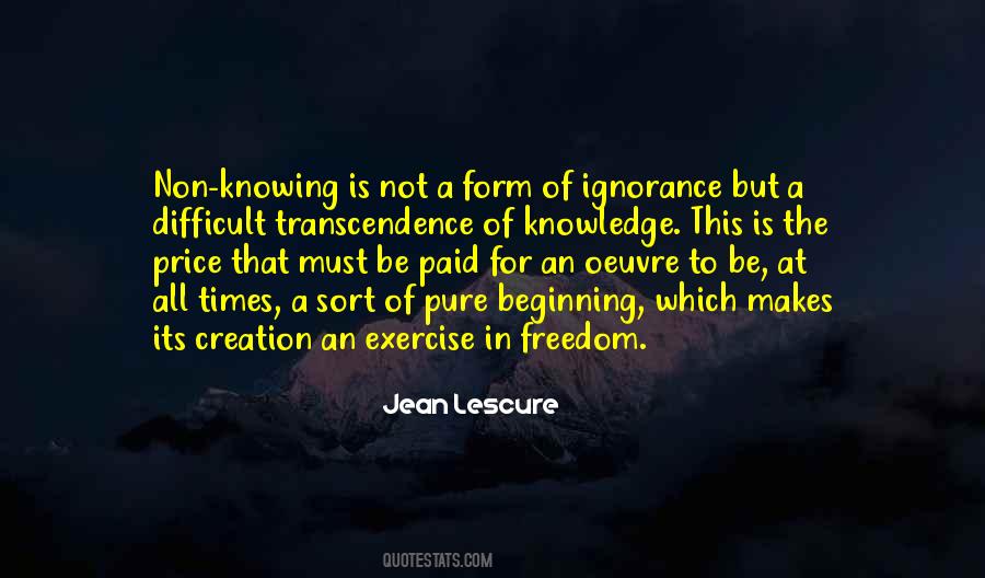 Knowledge Versus Ignorance Quotes #66005