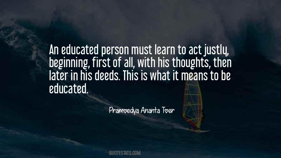 Quotes About Educated Person #1809629