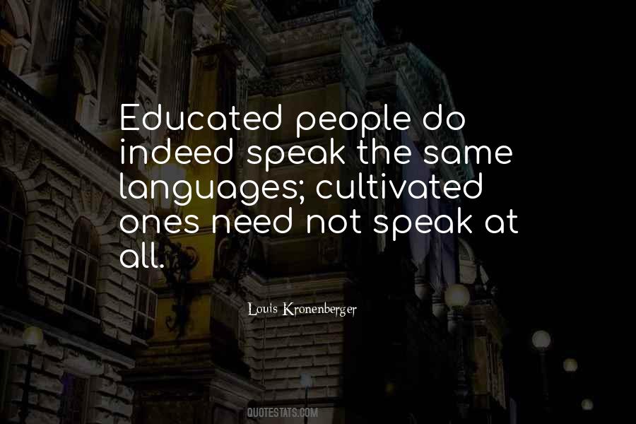 Quotes About Educated People #555458