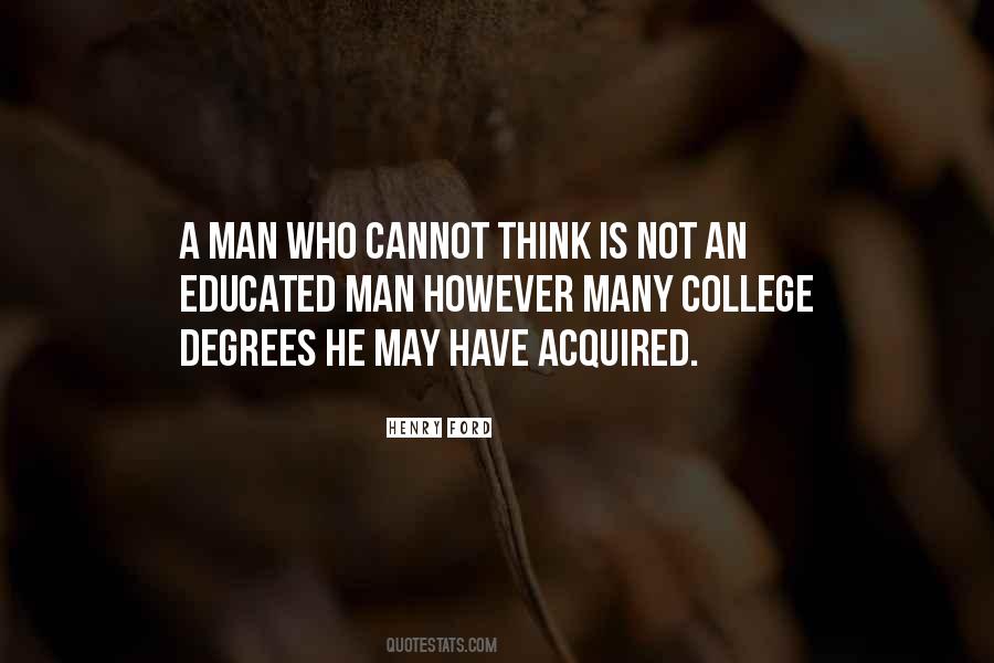 Quotes About Educated Man #754245