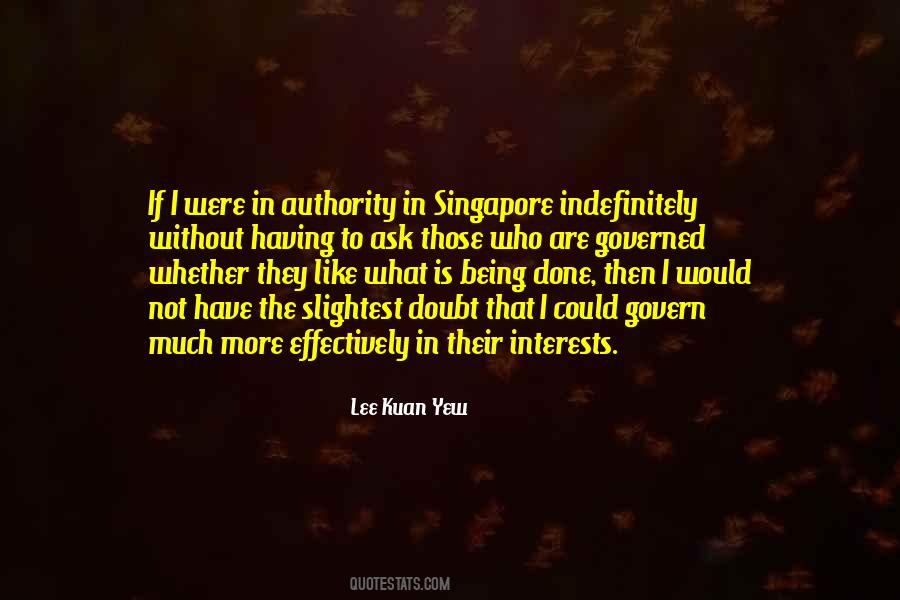 Kuan Yew Quotes #839682