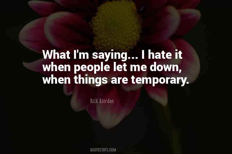 Quotes About Temporary People #532793