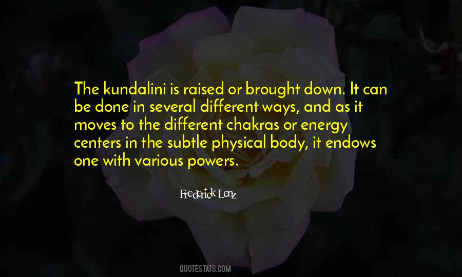 Kundalini Energy Quotes #1293226