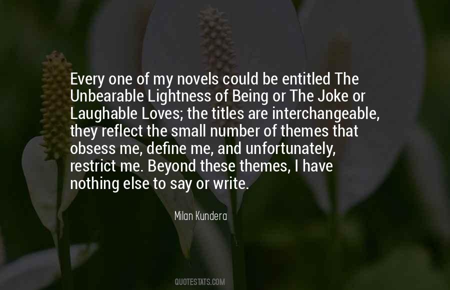 Kundera Unbearable Quotes #23904