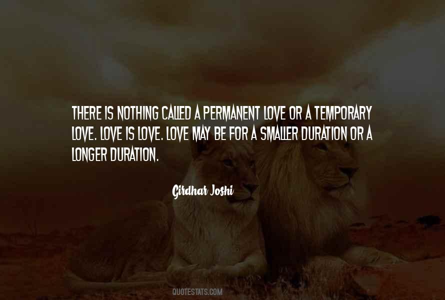 Quotes About Temporary Love #382144