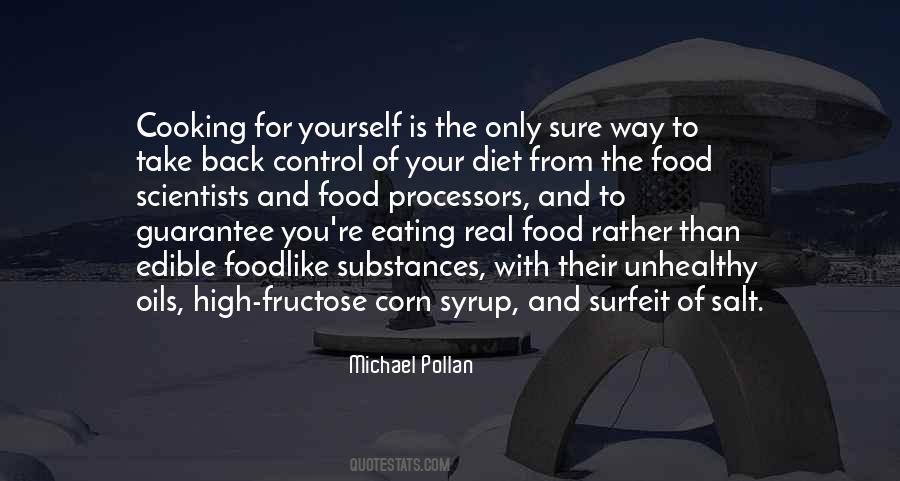 Quotes About Eating Real Food #244149