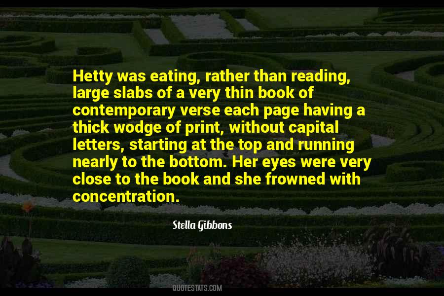 Quotes About Eating And Reading #172787