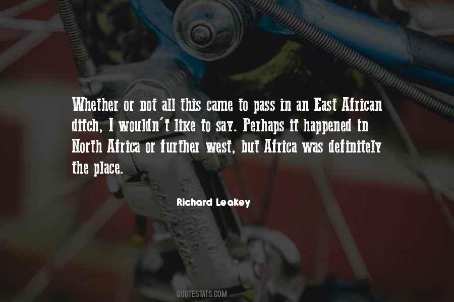 Quotes About East Africa #1807867