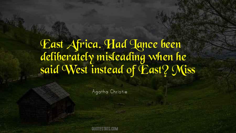 Quotes About East Africa #961294