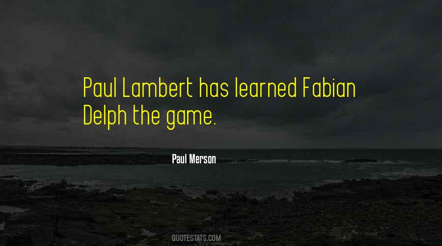 Lambert Quotes #1172548