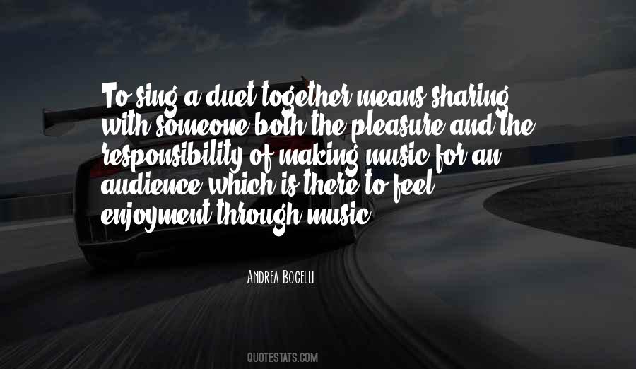 Quotes About Duet #695962