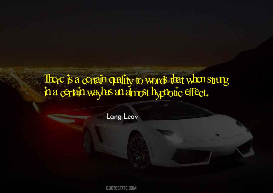 Lang Quotes #214621