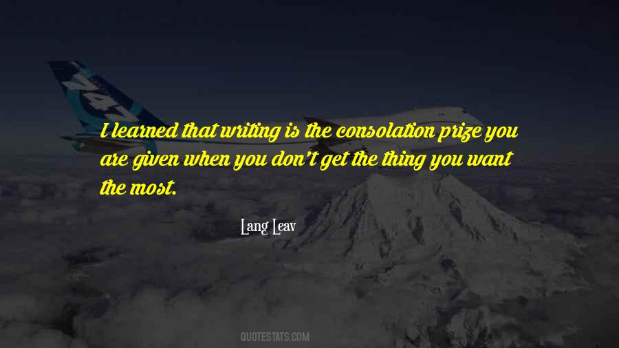 Lang Quotes #227809