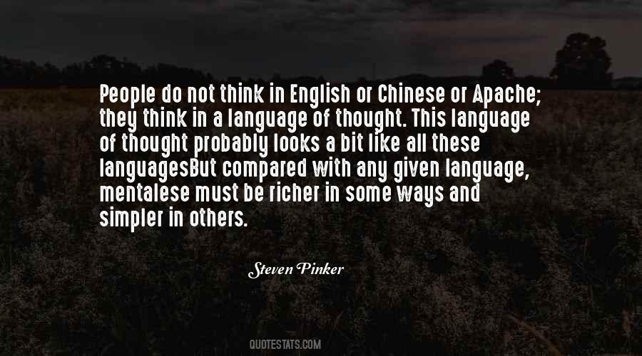 Language And Thought Quotes #68457