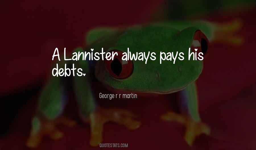 Lannister Quotes #210095