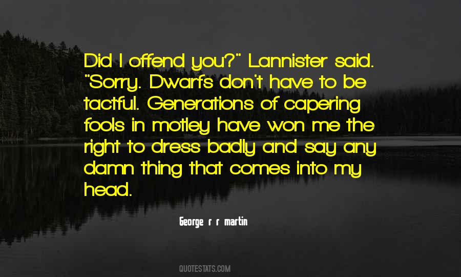 Lannister Quotes #224704