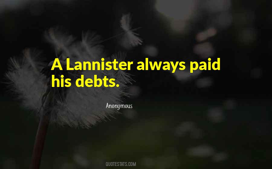 Lannister Quotes #269802