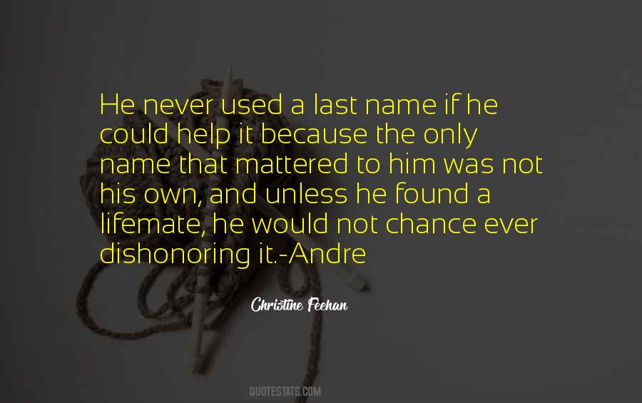 Last Name Quotes #1093206
