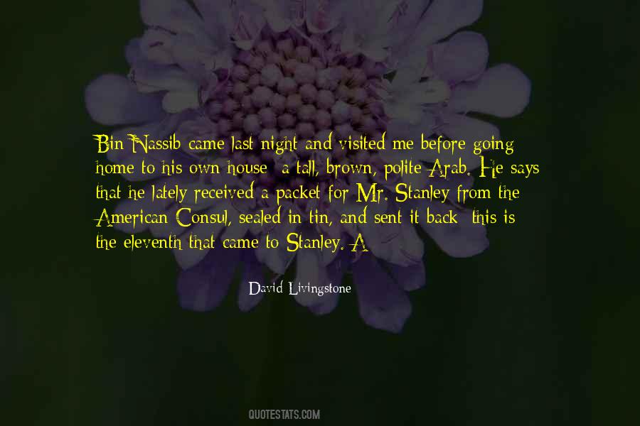 Last Night At Home Quotes #819529