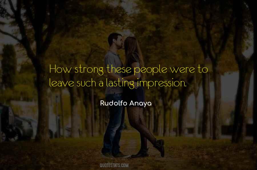 Lasting Impression Quotes #133966