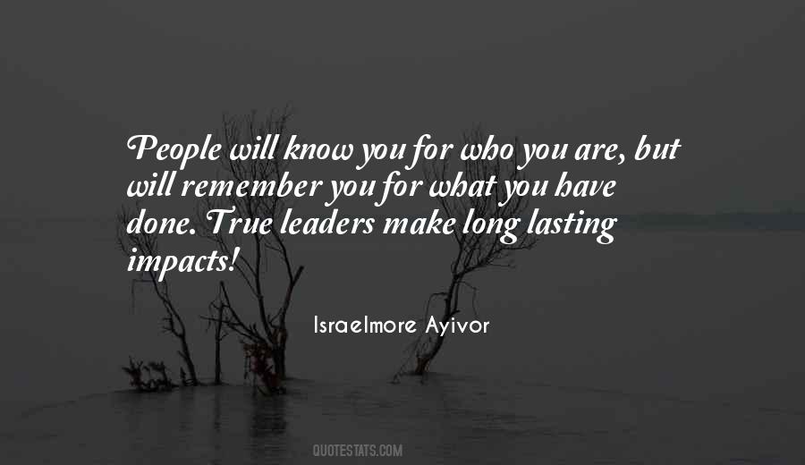 Lasting Leadership Quotes #1211994